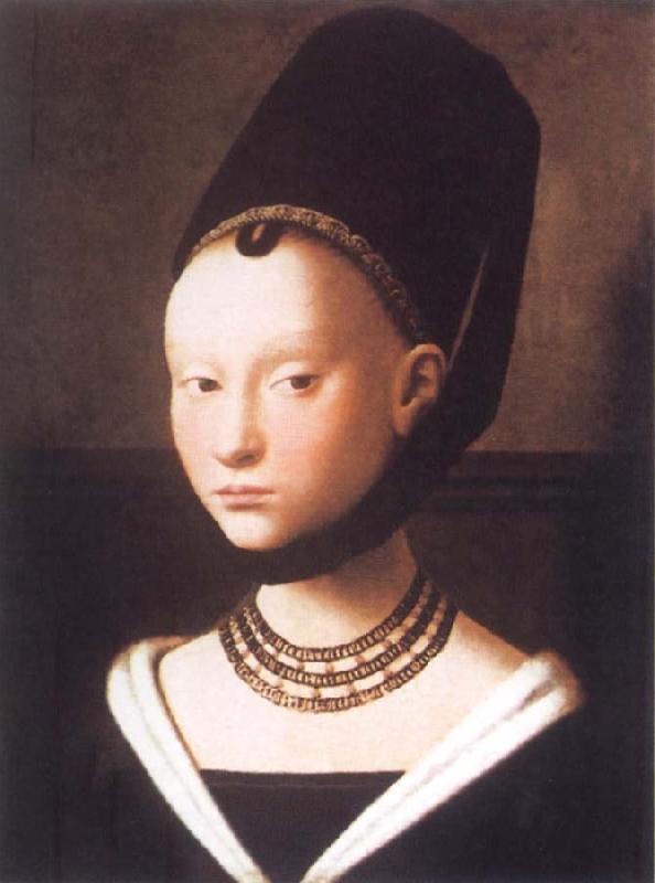 Petrus Christus Portrait of a Young Girl oil painting image